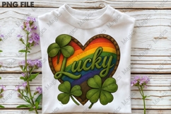 Lucky Heart With Leopard Png Sublimation Product Image 3