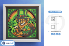 Lucky Little Rascal St Patricks 3D Shadow Box Product Image 3