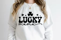 Lucky Mama SVG, St Patricks Day SVG PNG, St. Pattys SVG Product Image 1