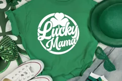 Lucky Mama Svg | St Patricks Day Svg Png | Lucky Svg | Mama Product Image 1