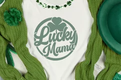 Lucky Mama Svg | St Patricks Day Svg Png | Lucky Svg | Mama Product Image 2