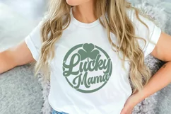 Lucky Mama Svg | St Patricks Day Svg Png | Lucky Svg | Mama Product Image 3