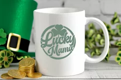 Lucky Mama Svg | St Patricks Day Svg Png | Lucky Svg | Mama Product Image 5