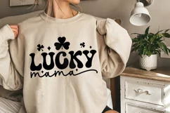 Lucky Mama SVG, St Patricks Day SVG PNG, St. Pattys SVG Product Image 2