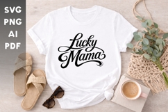 Lucky Mama SVG is a stylish and modern script typography Product Image 1