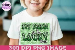 Kids St. Patrick's Day PNG, Shamrock Sublimation Design Product Image 1