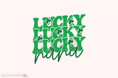 Lucky Nana, Nana St Patrick's Day SVG T-shirt Design Product Image 1