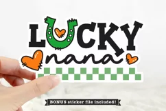 Lucky Nana SVG and PNG | St Patrick's Day SVG tshirt design Product Image 4