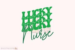 Lucky Nurse, Nurse St Patrick&#039;s Day SVG T-shirt Design Product Image 1