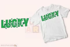 Lucky Nurse, Nurse St Patrick's Day SVG T-shirt Design Product Image 2