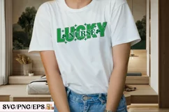Lucky Nurse, Nurse St Patrick's Day SVG T-shirt Design Product Image 3