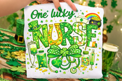 One Lucky Nurse PNG, St Patrick's Day Nurse PNG, Lucky Nurse Product Image 2