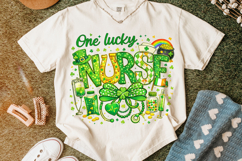 One Lucky Nurse PNG, St Patrick's Day Nurse PNG, Lucky Nurse Product Image 6