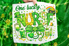 One Lucky Nurse PNG, St Patrick's Day Nurse PNG, Lucky Nurse Product Image 7