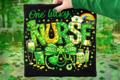 One Lucky Nurse PNG, St Patrick's Day Nurse PNG, Lucky Nurse Product Image 1