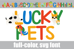 Lucky Pets Color Font Product Image 1