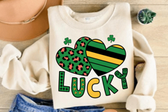 Lucky Saint Patrick PNG, St Patrick Lucky Leopard Heart PNG Product Image 3