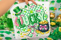 Lucky St Patrick's Day PNG, Lucky Day PNG, Shamrock PNG Product Image 2