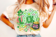 Lucky St Patrick's Day PNG, Lucky Day PNG, Shamrock PNG Product Image 3