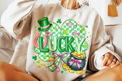 Lucky St Patrick's Day PNG, Lucky Day PNG, Shamrock PNG Product Image 4