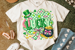 Lucky St Patrick's Day PNG, Lucky Day PNG, Shamrock PNG Product Image 5