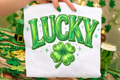 Lucky St Patrick's Day PNG, Lucky Day PNG, Shamrock PNG Product Image 2