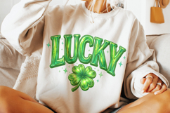 Lucky St Patrick's Day PNG, Lucky Day PNG, Shamrock PNG Product Image 5