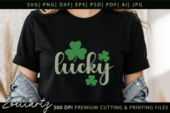 Shamrock Lucky SVG St Patricks Day SVG Irish Lucky Charm SVG Product Image 2
