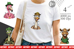 Lucky St Paddys Animal Art Sublimation Product Image 1