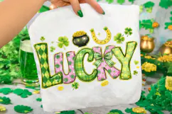 Lucky St Patrick's Day PNG, Lucky Day PNG, Clover PNG, Irish Product Image 2