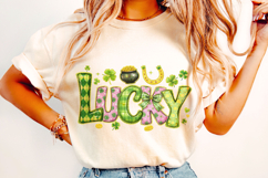 Lucky St Patrick's Day PNG, Lucky Day PNG, Clover PNG, Irish Product Image 3