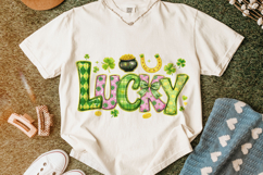 Lucky St Patrick's Day PNG, Lucky Day PNG, Clover PNG, Irish Product Image 5