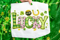Lucky St Patrick's Day PNG, Lucky Day PNG, Clover PNG, Irish Product Image 6
