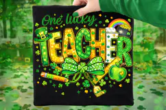 One Lucky Teacher St Patrick's Day PNG, Lucky Teacher PNG Product Image 7