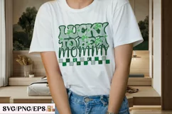 Lucky to Be a Mommy SVG, St Patrick's Day PNG T-shirt Design Product Image 3
