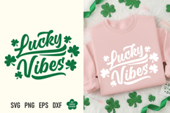 This St Patricks day Lucky Vibes Svg Png is great for creating wonderful T-shirts, hoodies, tote bags, mugs, tumblers, decorations, stickers