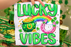 Lucky Vibes PNG, St Patrick's Day PNG, Irish PNG, Clover PNG Product Image 7