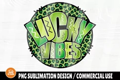 Lucky vibes PNG, Funny St. Patrick's png, Sublimation Shirt Product Image 1
