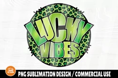 Lucky vibes PNG, Funny St. Patrick's png, Sublimation Shirt Product Image 1