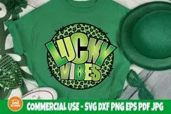 Lucky vibes PNG, Funny St. Patrick's png, Sublimation Shirt Product Image 2