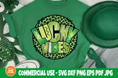 Lucky vibes PNG, Funny St. Patrick's png, Sublimation Shirt Product Image 2