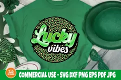 Lucky vibes PNG, Funny St. Patrick's png, Sublimation Shirt Product Image 2