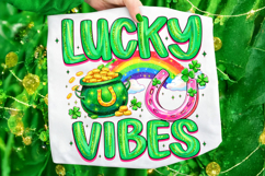 Lucky Vibes PNG, St Patrick's Day PNG, Irish PNG, Clover PNG Product Image 5
