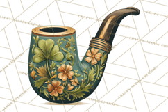 Retro St. Patrick’s Day PNG Clipart, Vintage Shamrocks Product Image 5