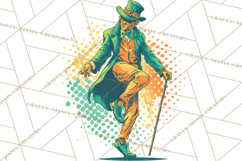 Retro St. Patrick’s Day PNG Clipart, Vintage Shamrocks Product Image 2