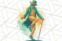 Retro St. Patrick’s Day PNG Clipart, Vintage Shamrocks Product Image 2