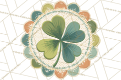 Retro St. Patrick’s Day PNG Clipart, Vintage Shamrocks Product Image 2