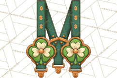 Retro St. Patrick’s Day PNG Clipart, Vintage Shamrocks Product Image 4