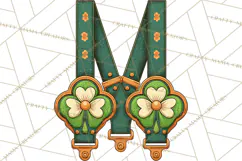 Retro St. Patrick’s Day PNG Clipart, Vintage Shamrocks Product Image 4