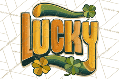 Retro St. Patrick’s Day PNG Clipart, Vintage Shamrocks Product Image 3